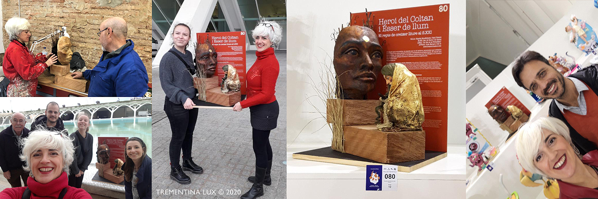 Montaje, instalación e inauguración Exposición del Ninot 2020. Museo Principe Felipe